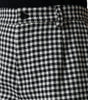 Dolce &amp; Gabbana Black White Houndstooth Cropped Wide Leg Pants