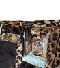 Dolce &amp; Gabbana Multicolor Patchwork Jacquard High Waist Pants
