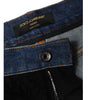 Dolce &amp; Gabbana Black Floral Lace Front Skinny Denim Jeans