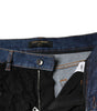 Dolce &amp; Gabbana Black Floral Lace Front Skinny Denim Jeans