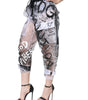 Dolce &amp; Gabbana White See Through Logo Cropped Cargo Pants