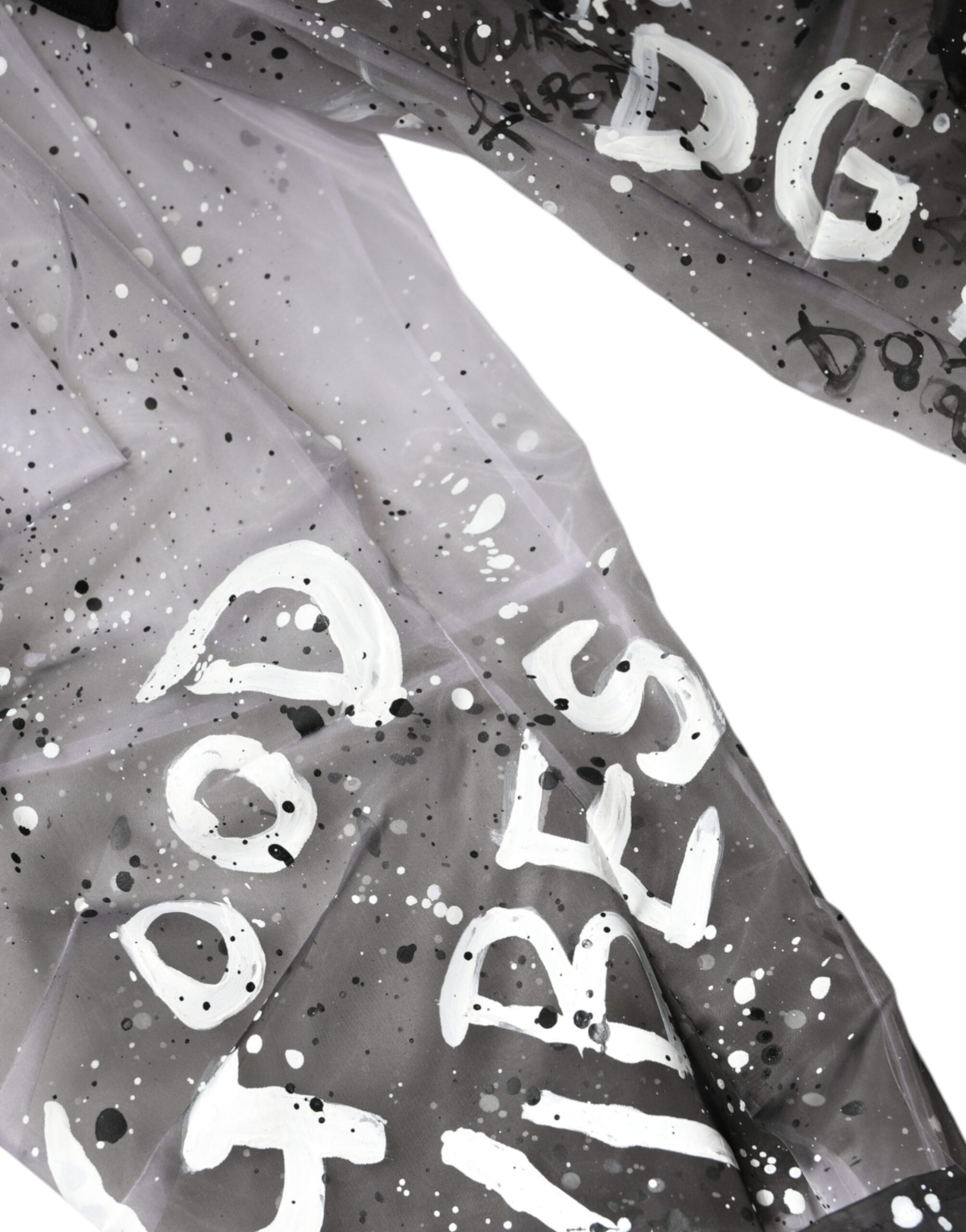 Dolce &amp; Gabbana White See Through Logo Cropped Cargo Pants