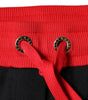 Dolce &amp; Gabbana Black Red Cherry Mid Waist Jogger Pants