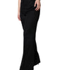 Dolce &amp; Gabbana Black Cashmere Mid Waist Women Boot Cut Pants