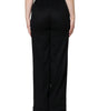 Dolce &amp; Gabbana Black Cashmere Mid Waist Women Boot Cut Pants