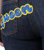 Dolce &amp; Gabbana Dark Blue QUEEN Cotton Skinny Denim Jeans