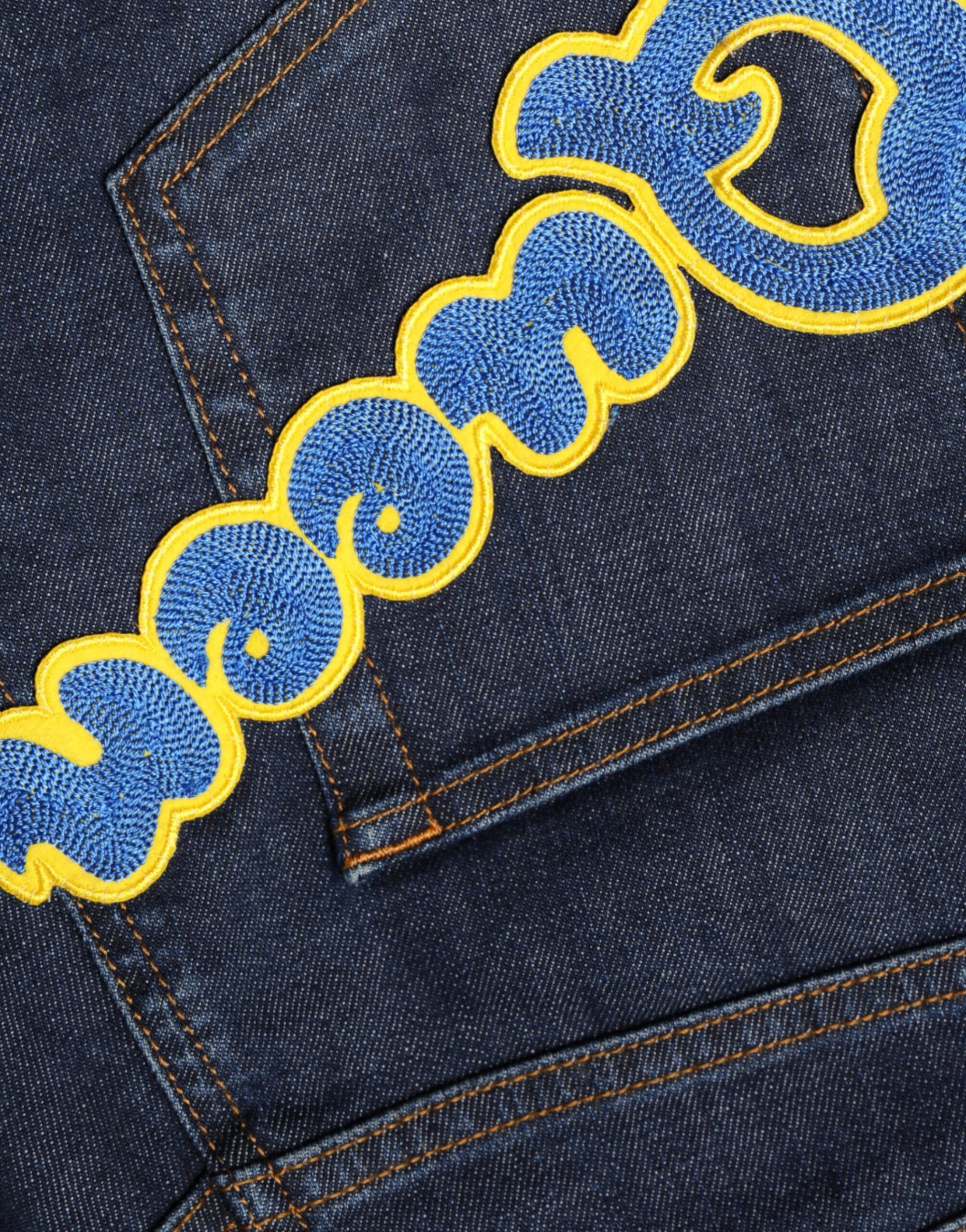 Dolce &amp; Gabbana Dark Blue QUEEN Cotton Skinny Denim Jeans