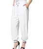 Dolce &amp; Gabbana White Nylon Jogger Sweatpants Pants