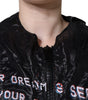 Dolce & Gabbana Multicolor Print Hooded Sweatshirt Sweater