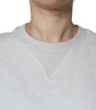 Dolce & Gabbana White Nylon Stretch Crew Neck Pullover Sweater