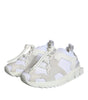 Dolce & Gabbana White Mesh Sorrento Trekking Sneakers Shoes