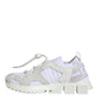 Dolce & Gabbana White Mesh Sorrento Trekking Sneakers Shoes