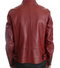 Dolce & Gabbana Red Leather Deerskin Jacket
