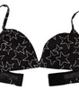 Dolce &amp; Gabbana Black Millennials Star Non Wire Cotton Bra Underwear