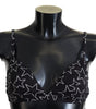 Dolce &amp; Gabbana Black Millennials Star Non Wire Cotton Bra Underwear