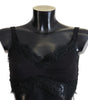 Dolce & Gabbana Black Floral Lace Stretch Bralette Underwear