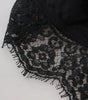 Dolce & Gabbana Black Floral Lace Stretch Bralette Underwear