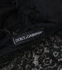 Dolce & Gabbana Black Floral Lace Stretch Bralette Underwear