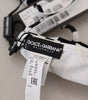 Haut de bikini dos nu à imprimé zèbre noir et blanc Dolce & Gabbana