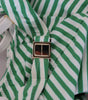 Dolce & Gabbana White Green Stripes One Piece Beachwear Swimwear