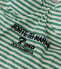 Dolce & Gabbana White Green Stripes One Piece Beachwear Swimwear