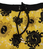 Maillot de bain short de plage en nylon imprimé jaune et noir Dsquared²