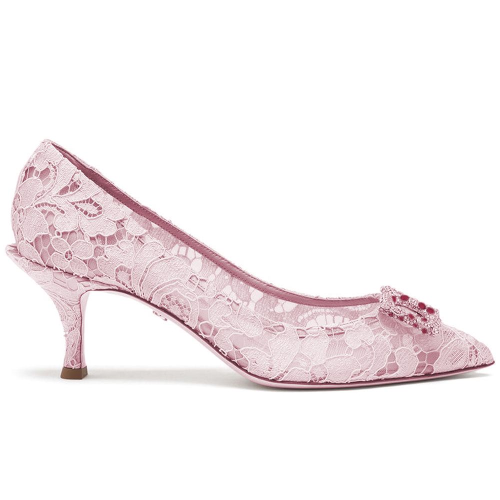 Escarpin femme Dolce & Gabbana en viscose rose
