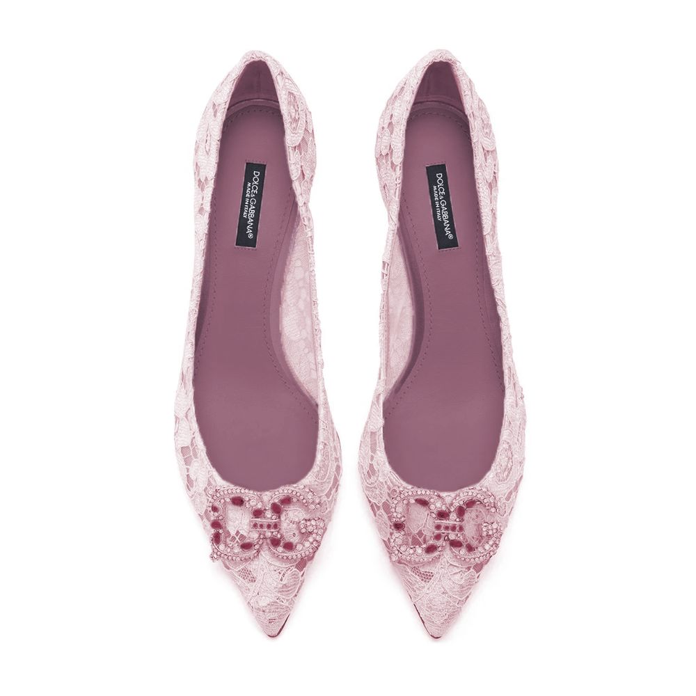 Escarpin femme Dolce & Gabbana en viscose rose
