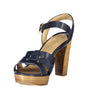 Ralph Lauren Blue Leather Sandal