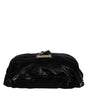 Dolce & Gabbana Black Nylon Fabric Belt Waist Fanny Pack Bag