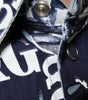 Dolce & Gabbana Blue Crown Logo Print Slim Fit Cotton Shirt