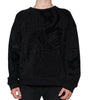 Dolce &amp; Gabbana Black Printed Crew Neck Sweatshirt Sweater