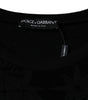 Dolce &amp; Gabbana Black Printed Crew Neck Sweatshirt Sweater
