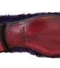 Mocassins en fourrure de mouton violet en peluche Dolce & Gabbana