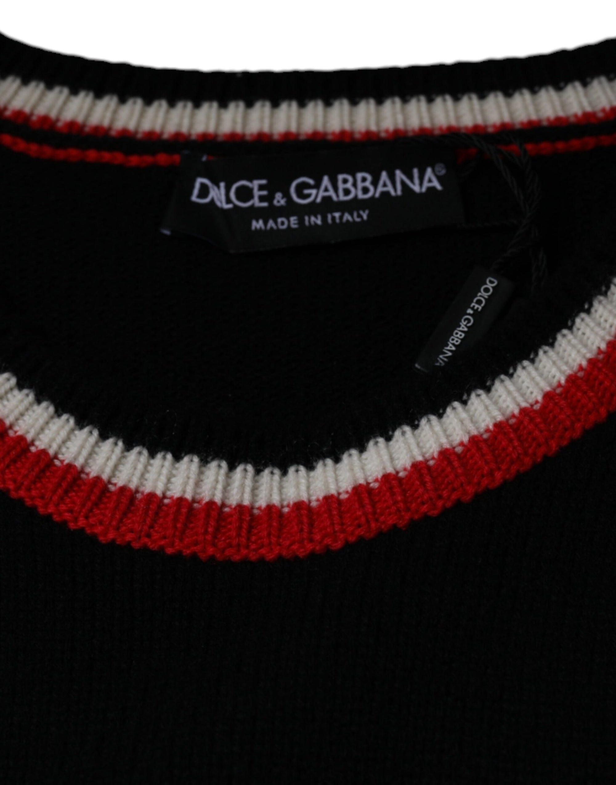 Dolce &amp; Gabbana Black Cashmere Pig of the Year Pullover Sweater