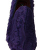 Mocassins en fourrure de mouton violet en peluche Dolce & Gabbana