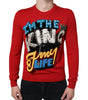 Dolce &amp; Gabbana Red I'm The King Wool Crew Neck Sweatshirt Sweater