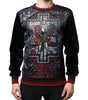 Dolce &amp; Gabbana Multicolor Jacquard Crew Neck Sweatshirt Sweater