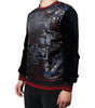 Dolce &amp; Gabbana Multicolor Jacquard Crew Neck Sweatshirt Sweater