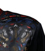 Dolce &amp; Gabbana Multicolor Jacquard Crew Neck Sweatshirt Sweater