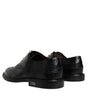 Dolce & Gabbana Black Leather Oxford Wingtip Formal Shoes