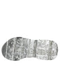 Dolce & Gabbana White Silver Daymaster Low Top Sneakers Shoes