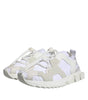 Dolce & Gabbana White Mesh Sorrento Trekking Sneakers Shoes