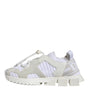 Dolce & Gabbana White Mesh Sorrento Trekking Sneakers Shoes
