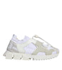 Dolce & Gabbana White Mesh Sorrento Trekking Sneakers Shoes