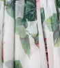 Dolce & Gabbana White Silk Floral Print A-line Midi Dress