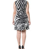 Dolce & Gabbana Black White Zebra A-line Sheath Mini Dress