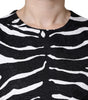 Dolce & Gabbana Black White Zebra A-line Sheath Mini Dress