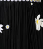 Dolce & Gabbana Black Silk Daisy A-line Long Maxi Dress