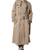 Dolce & Gabbana Khaki Double Breasted Trench Coat Jacket
